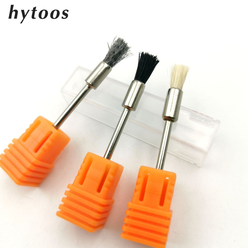 Hytoos 1 Pcs Nagel Boren Reinigingsborstel 3/32 ''Elektrische Nagel Boren Accessoires Manicure Pedicure Gereedschap