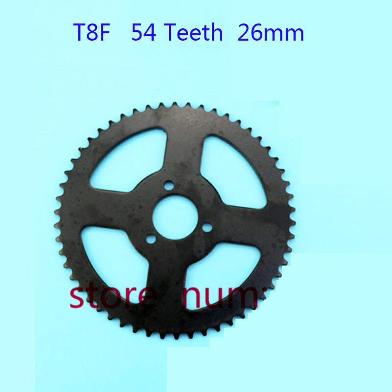 T8f kæde 126 led ,6t tandhjuls tandhjul ,54t tænder 26 mm baghjul til mini moto cross cykel knallert scooter