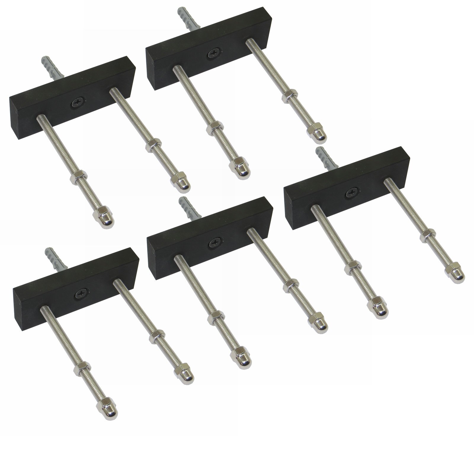 Colgador de montaje en pared para monopatín, estante flotante de lujo para Skate, paquete de 1/2/5/10, sin monopatín: 5 Pcs