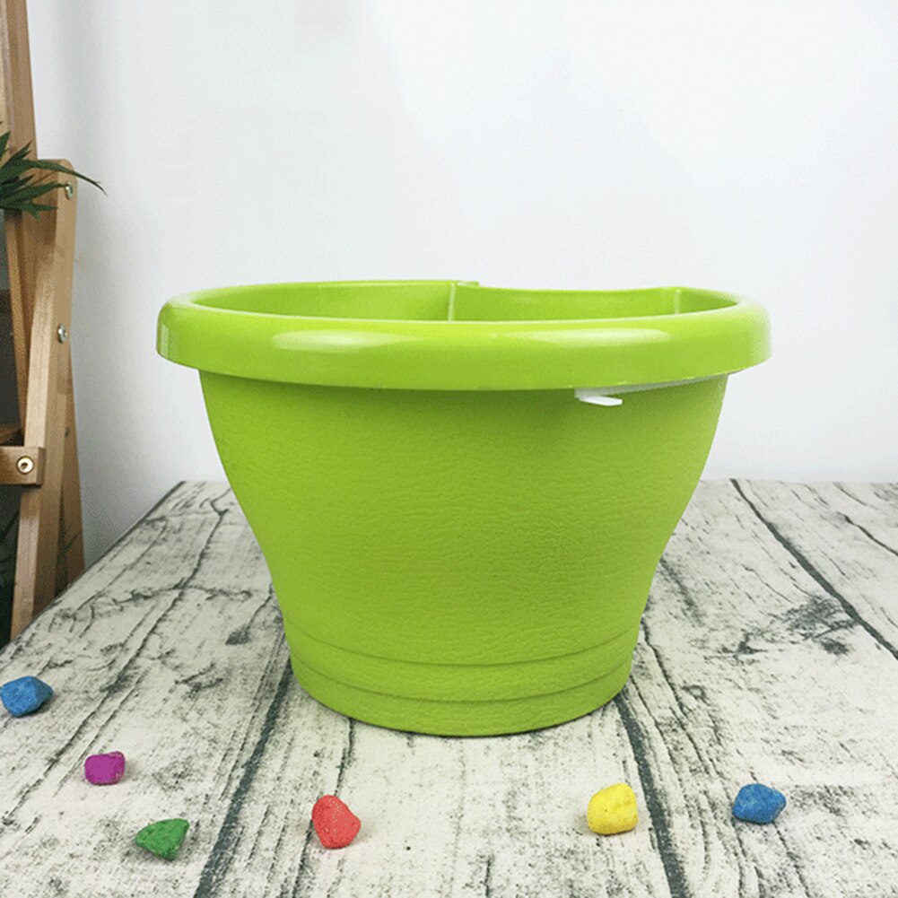 sospeso fioriera Vaso di Fiori per Balcone pluviale di Scarico Tubo Pluviale Titolare Vaso di fiori Vivaio Vasi Da Giardino di Casa Forniture: verde / S