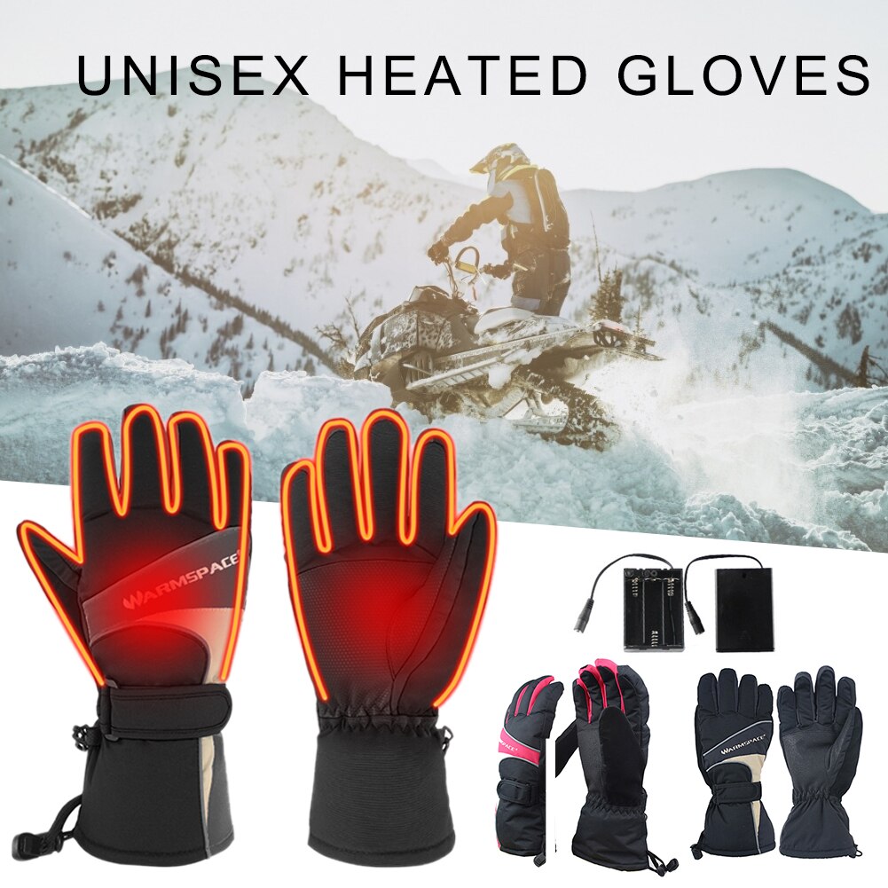Guanti riscaldati elettrici USB invernali batteria elettrica ricaricabile guanto riscaldamento scaldamani per sci motociclistico