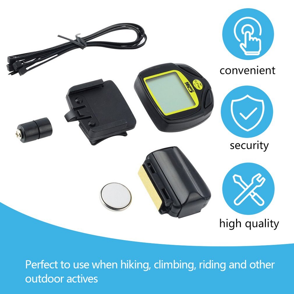 SunDing 548C1/548C Wireless Bike Computer Waterproof Bicycle Odometer Speedometer LCD Cycling Computer Stopwatch