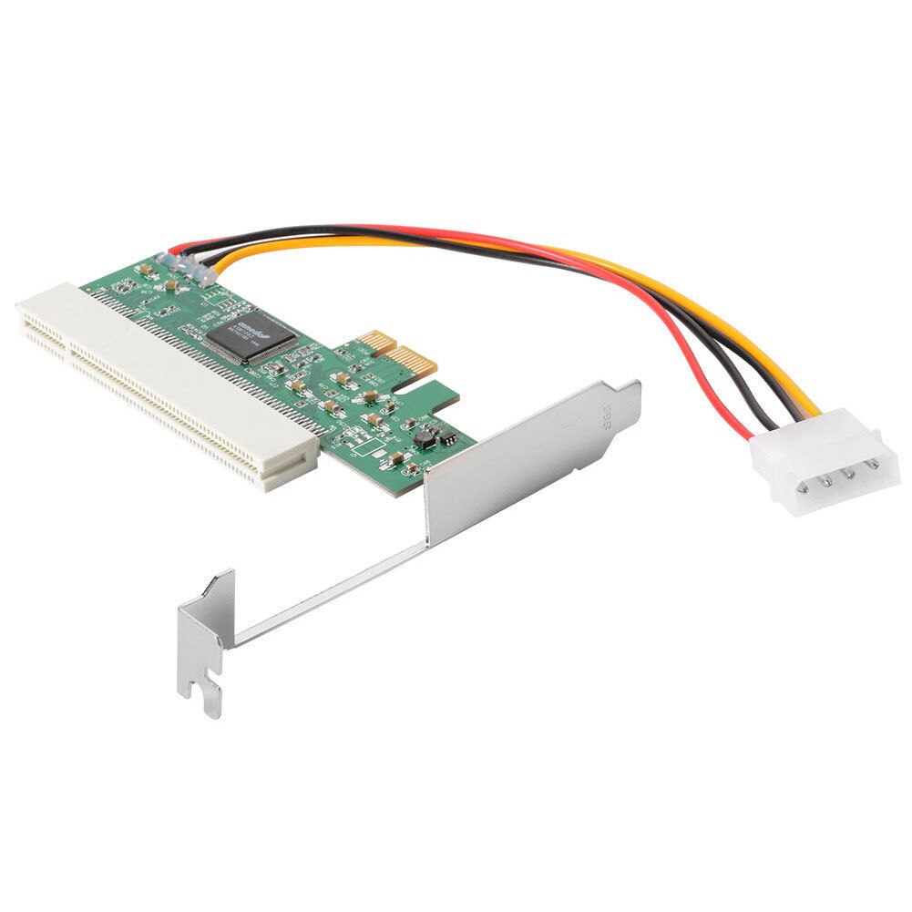 PCI-Express To PCI Adapter Card PCI-E X1/X4/X8/X16 Slot With 4 Pin Power Cable Card: Default Title