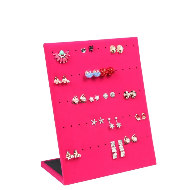 Flanel Sieradendoos Sieraden Display Oorbellen Stud Ketting Hanger Opslag Showcase Rack case Board