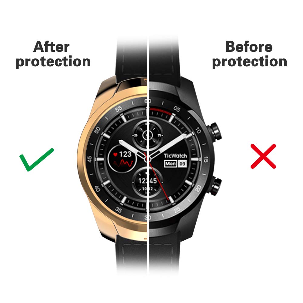 Ultra-thin TPU Case for Ticwatch Pro Smart Watch Cover Protector Soft Bumper for Tic Watch Pro Frame Shell Wearable Accessories
