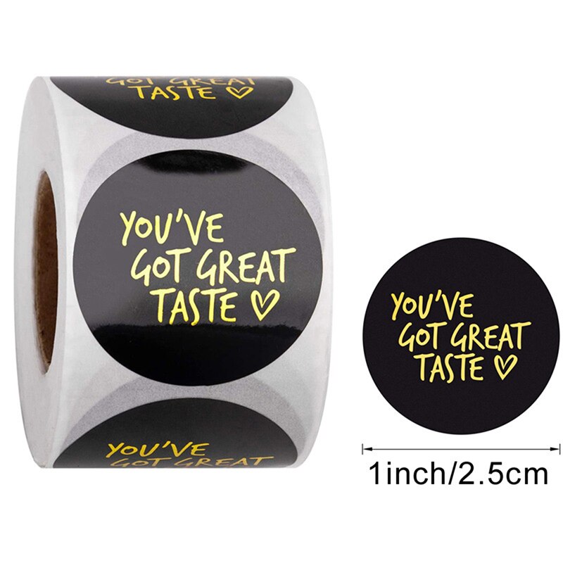 500pcs 1 inch Label Stickers Cute Circle Paper Thank You Seal labels For Your Order and Handmade Stationery Stickers