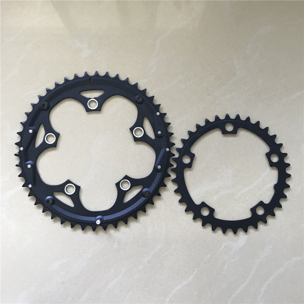 Road Bicycle Chainring 110 BCD 50T 48T 46T 34T Tooth plate Folding Bike Round Chain Wheel Double Speed Gear Disc Chain Ring: 46-34T