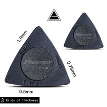 1 st. driehoekige gitaarplectrums 3 in 1 gitaarplectrum 0.5mm+0.75mm+1mm st. + abs draagbare plectrums gitaaraccessoires plectrums flanger fp -003