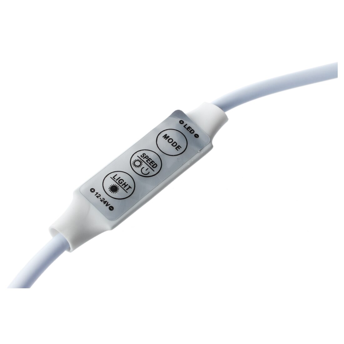 Witte dimmer controller 12-24v 12a voor enkelkleurige smd led-lichtstrip