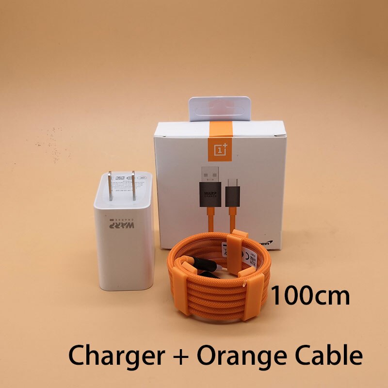 Originele Oneplus 8 7T 7 Pro Charger 30 W Power Adapter Warp Lading 30 Charger Cable 5V 6A voor Een Plus 7 Pro Snel Charing Quick: Charger X Cable ora