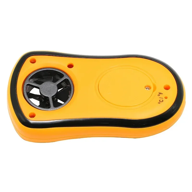 SHAHE Digitales Anemometer, Windgeschwindigkeitsmesser, 30 m/s, LCD-Handthermometer, Temperaturmessgerät, 10–45 °C, mit LCD-Hintergrundbeleuchtung