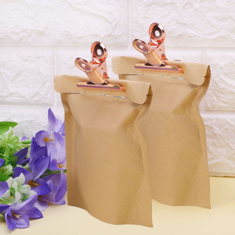 5 Pcs/set Bulldog Letter Grip Clips Stainless Steel Paper File Binder Clip Clamps Stationary Office Kitchen Storage Bag Clips