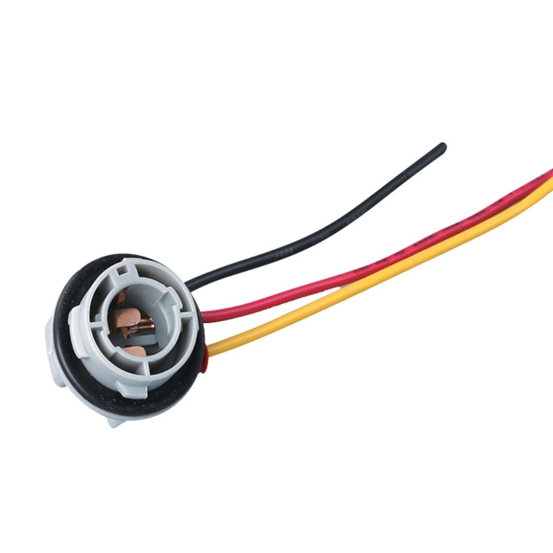Douille d'ampoule 1157, 2 pièces, support lampe clignotant voiture, Base d'adaptateur avec câble 14.5cm,