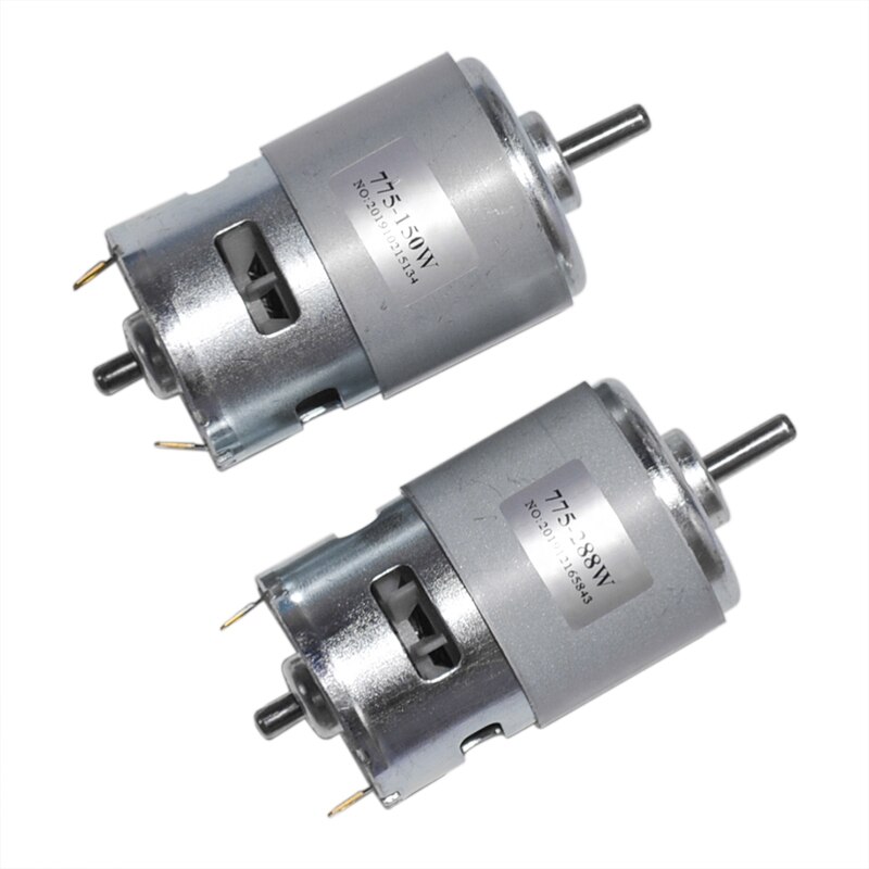 775 Motor DC 12V 24V 80W 150W 288W DC Motor Large Torque High Power DC Motor Double Ball Bearing Spindle Motor