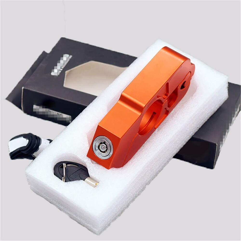 Motorcykel atv aluminiumlegering stöldskydd säkerhetslås handtag broms för ducati monster  m400 m600 m620 m750 m750ie m900 stripe: Orange