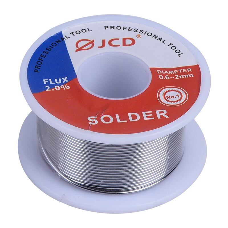 JCD 6pcs 100g Tin Lead Solder Wire Sn63/Pb37 Alloy Soldering Wire with Rosin Core for Electrical Soldering DIY Work