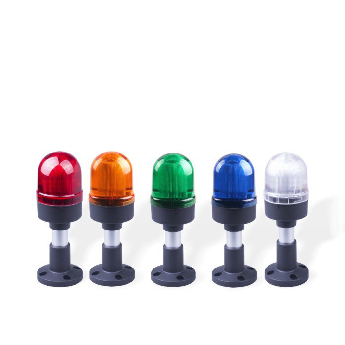 70mm 220V Red Light Industrial Tower Stack Light LED Signal Alarm Caution Light With Buzzer Industrial Warning Light for Machine