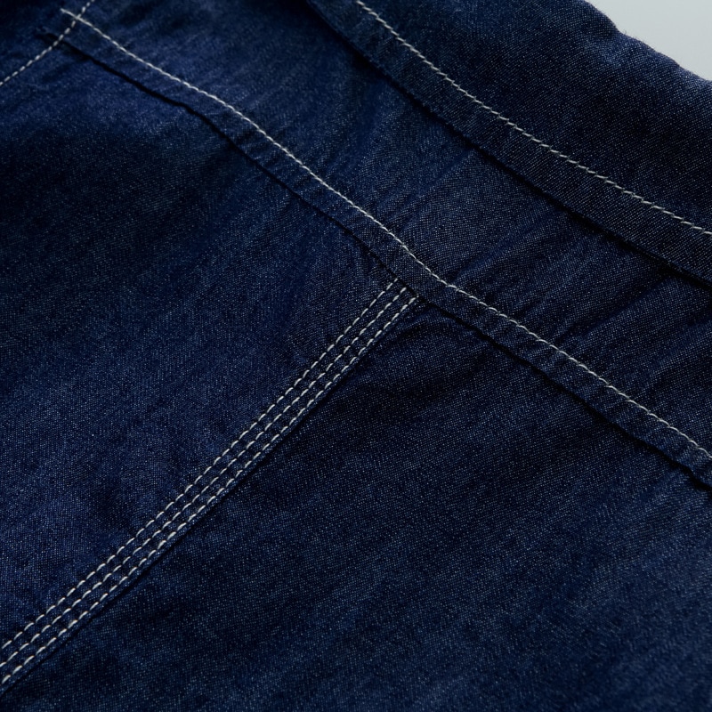 Kids Jean Overalls Girl Denim Jumpsuit Blue Girls Clothing long Sleeve Single-Breasted Side Pockets boys Casual Denim Overalls