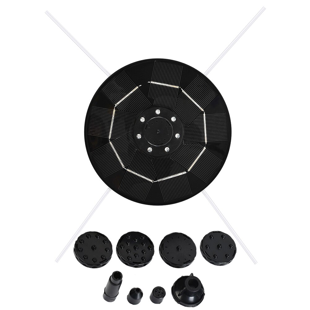 1 Set Water Floating Solar Powered Fountain Floating Decorative Fountain Pump