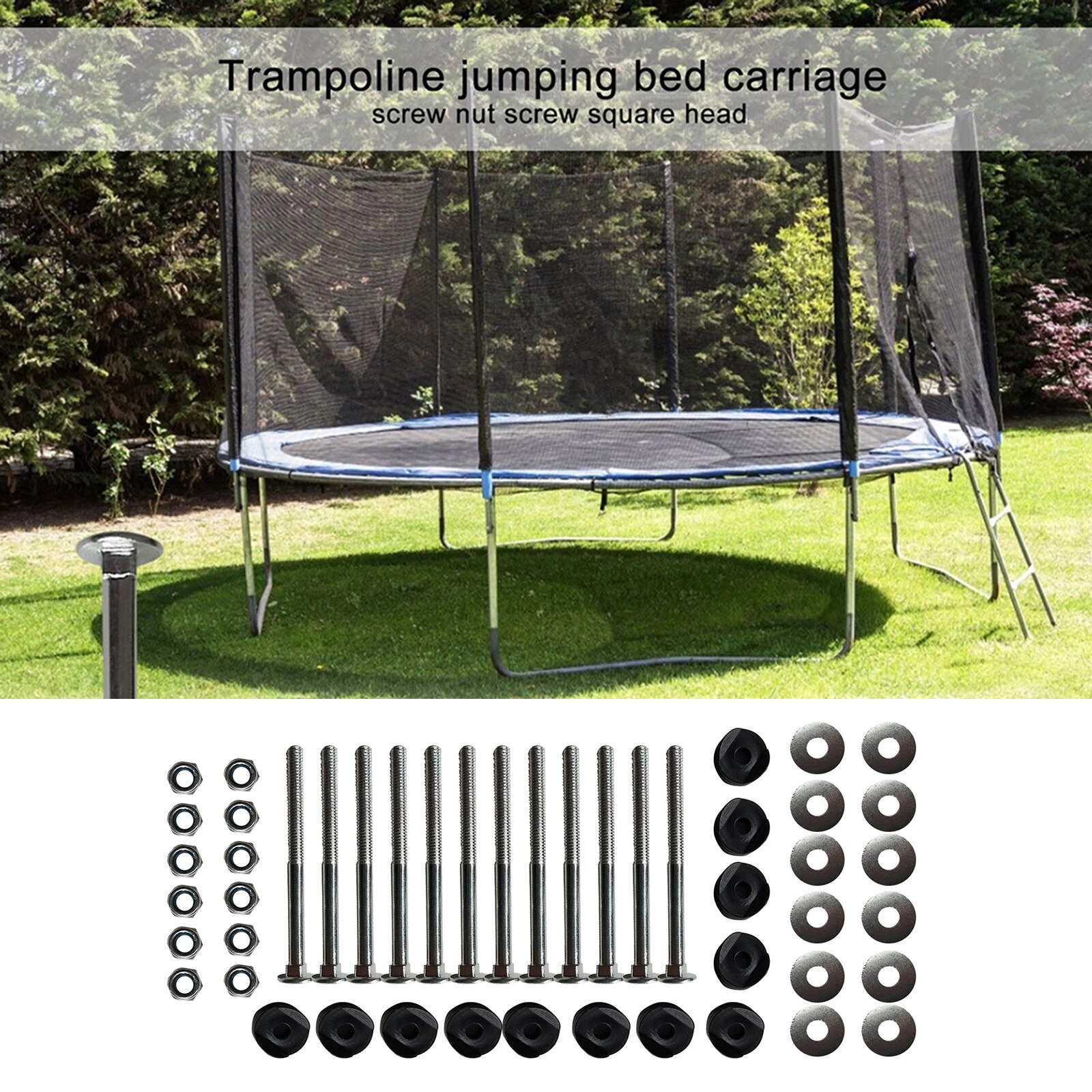 12 Trampoline Enclosure Pole Gap Spacers Trampolin... Grandado