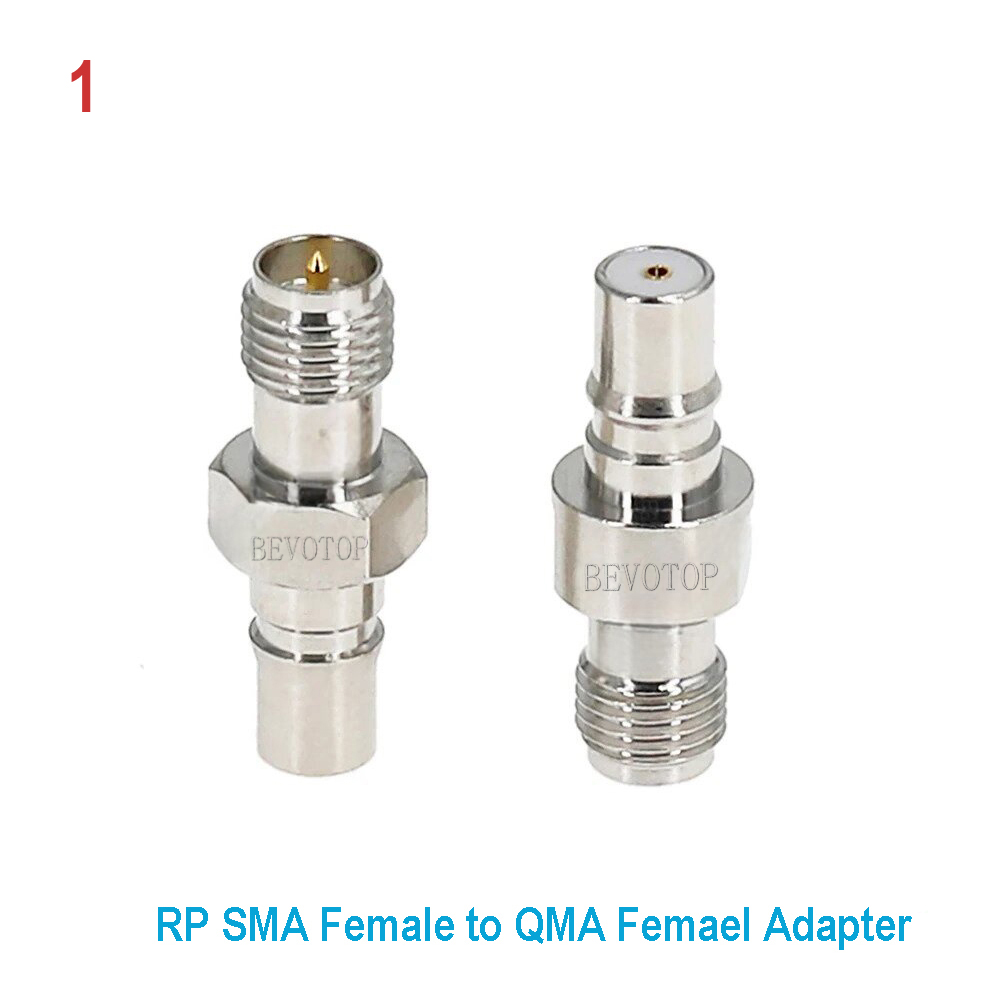 QMA auf SMA-Adapterstecker, SMA-Stecker, weiblich auf QMA-Stecker, weiblich, 90 Grad rechtwinklig, RF-Koax-Durcheinander, vernickelt,: Armee Grün