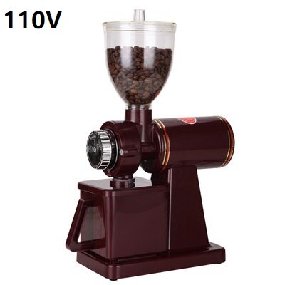 110v 220v kaffekværn elektrisk rød/sort tilgængelig kaffemølle bønnekværn maskine kaffebønner kværn: 110v røde