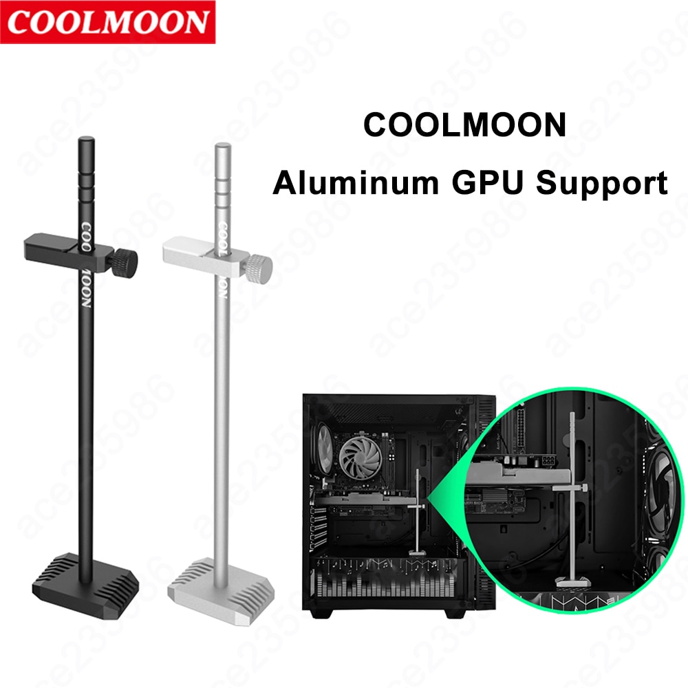 COOLMOON Aluminum GPU Bracket Graphic Card Holder Desktop PC Case Video Card Stand Support Rack Water Cooling Kit Accessories