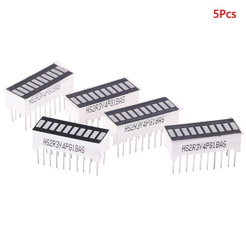 5 Stuks Led Display Module 10 Segment Bargraph Licht Display Module Staafdiagram Ultra Heldere Rood Geel Groen Blauw
