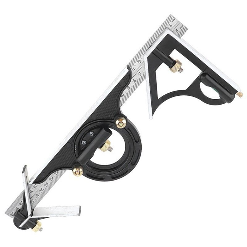 Protractor High-precision Measuring Tool Stainless Steel Combination Angle Ruler Multifunctional High-end Adjustable 300MM CH