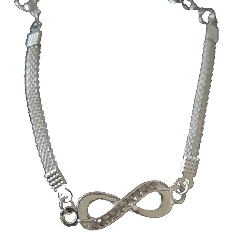 Strass Unendlichkeit Armband für Frauen Männer Glück 8 Wort Armband Schmuck Pulsera Infinito Hand Kette