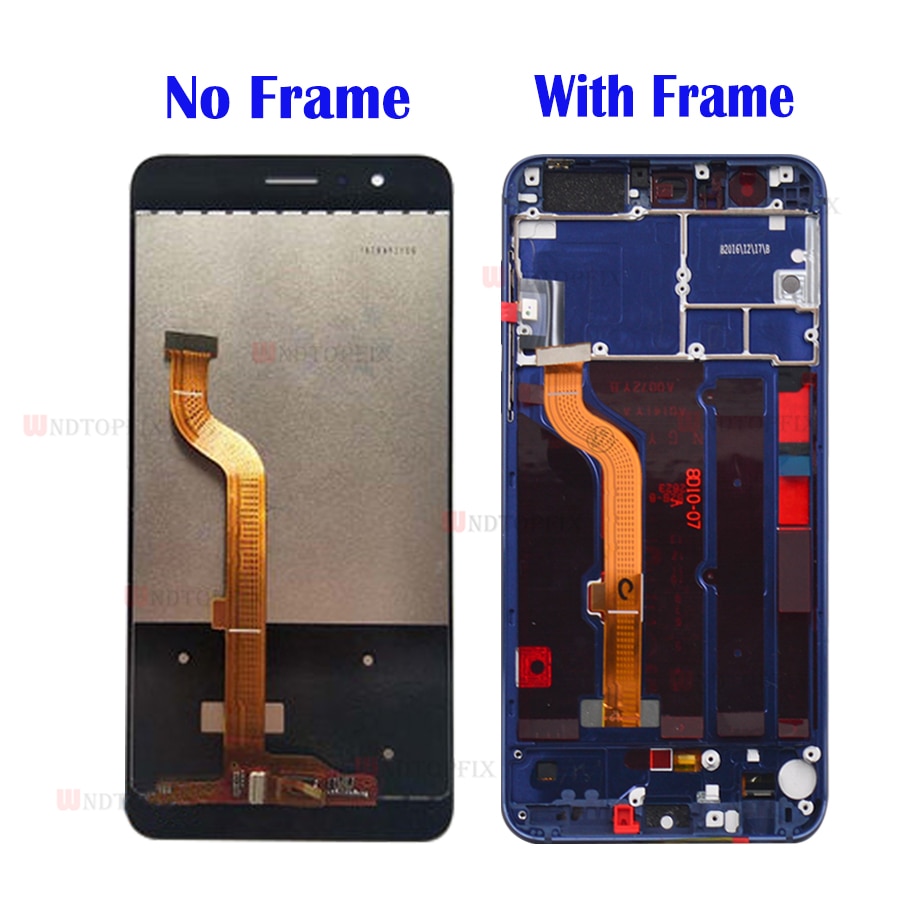 Per Huawei Honor 8 Display LCD Touch Screen Per Honor8 A CRISTALLI LIQUIDI Per 5.2 "Huawei Honor 8 LCD Con Cornice FRD-L19 FRD-L09 di Ricambio