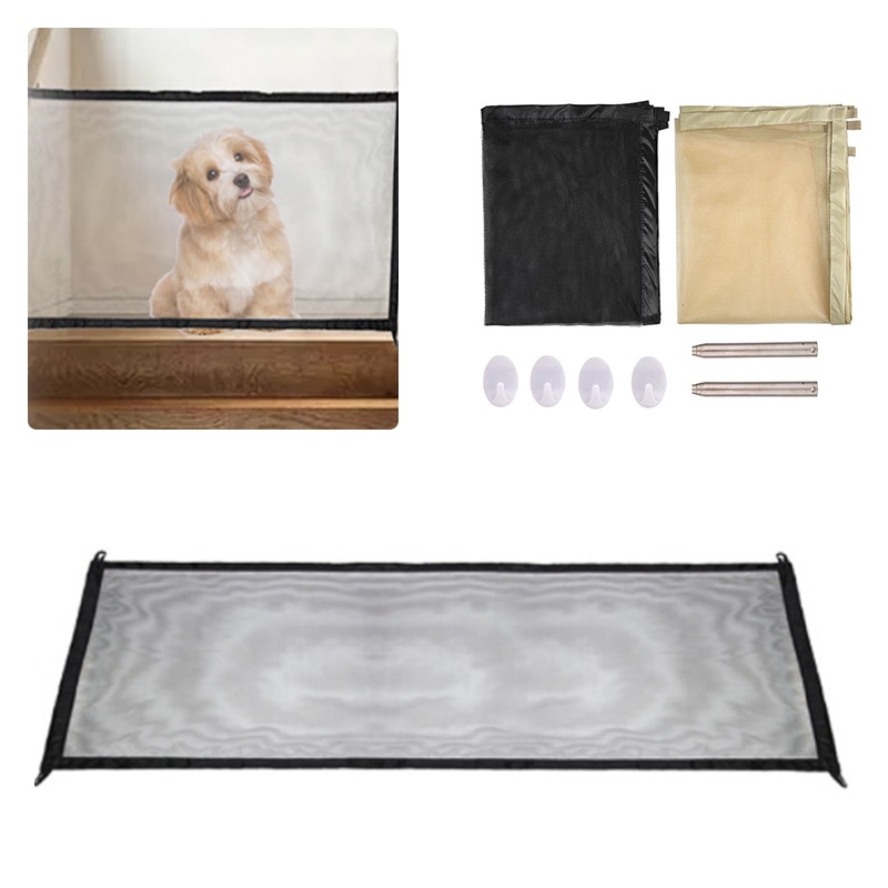 Valla portátil para mascotas, Red de aislamiento para perros y gatos, duradera, plegable, segura, protección interior y exterior,