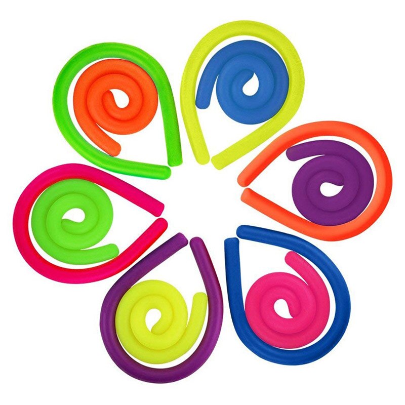 6 Stuk Zintuiglijke Speelgoed Speelgoed Pop Monkey Noedels Het Touw Uitgerekt Zachte Figet Stress Noodle Stretch Kinderspeelgoed Relief vent Pull