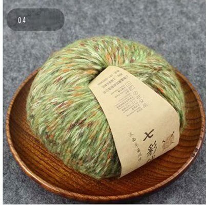 Fil de laine d'alpaga coloré 50g/balle, fil de cachemire moyen et épais pour tricoter, écharpe, manteau: 04