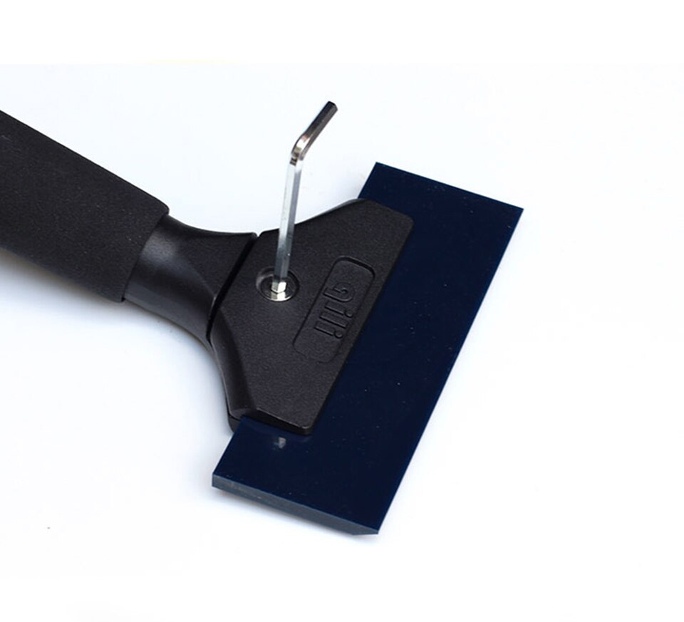 Imported Reinforced Plastic Pro Power Squeegee Aluminum long handle dichotomanthes scraper with Blue Max Rubber blades QH-02T