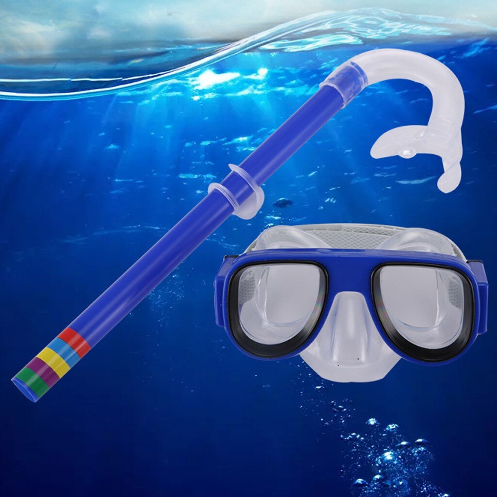 Dykkermaske snorkel svømmemaske spearfishing mascarillas para niños дайвинг svømning galvanisering antidug silikonebriller