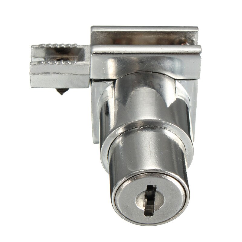 Plunger Push Lock With 2 Key For Sliding Glass Door Showcase Lock Furniture Cabinet Lock 5mm-8mm Thickness Hardware