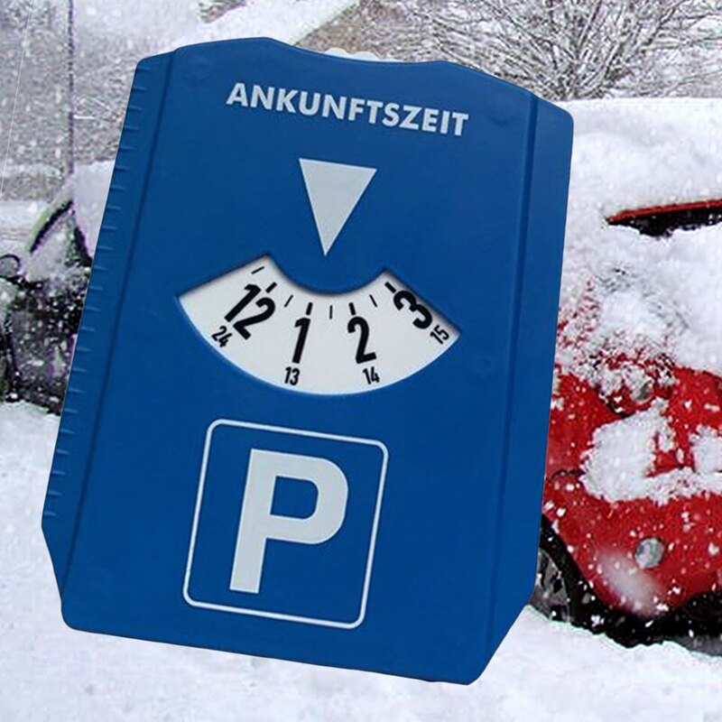 Disco de visualización de tiempo de la pala de nieve del parabrisas del coche, raspador de hielo de la nota de tiempo de retorno, signo de tiempo de estacionamiento del coche, temporizador, removedor de nieve: Default Title
