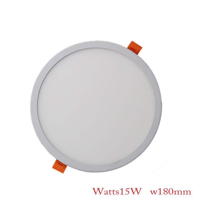 Square Round LED Panel Lights Ultra thin Recessed Downlight 6W 8W 15W 20W 220V Panel lamp Ceiling Lamp White/Warm white Patent: Round 15W / Warm White