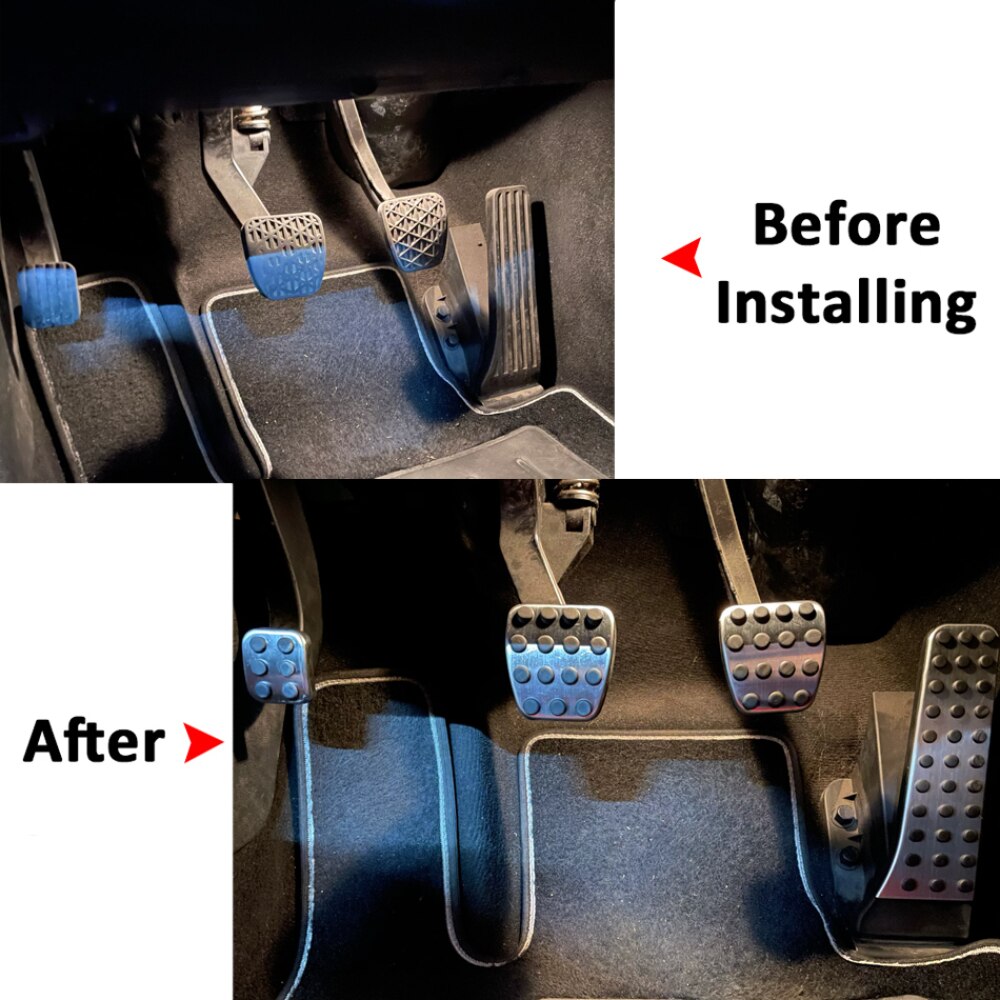 Stainless steel pedal for Mercedes Benz C E S GLK SLK CLS SL-Class W203 W204 W205 W210 W211 W212 accelerator brake footrest pad