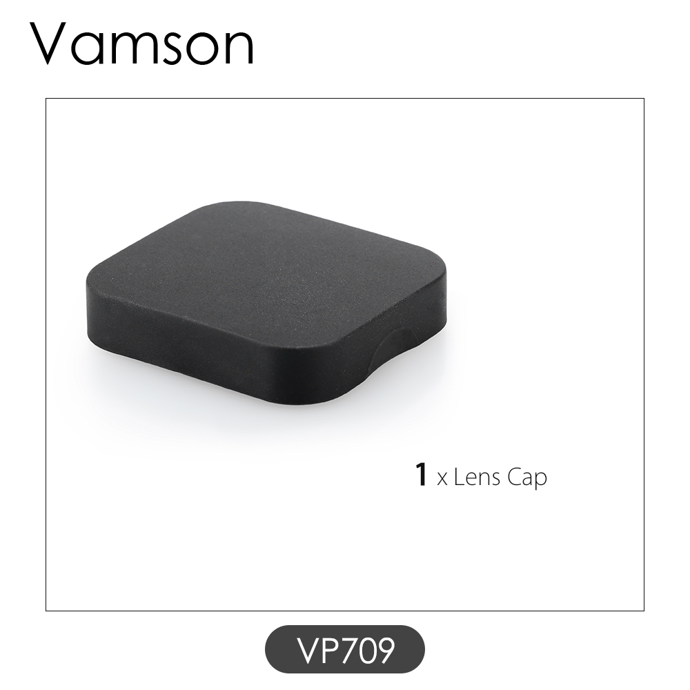 Vamson for Gopro Hero 7 Black 6 5 Protective Lens Case Accessories Protection Cover Cap Black For Gopro Hero 5 Camera VP709: VP709