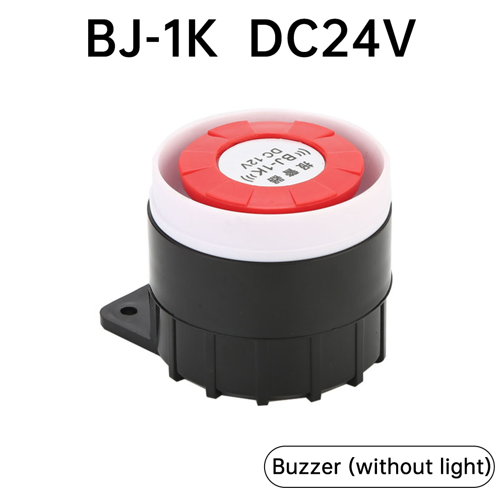 BJ-1K bedrade mini geluidsalarm sirene hoorn 12V 24V 220V hoge decibel geluid en licht elektronische zoemer anti-diefstal hoorn: Goud
