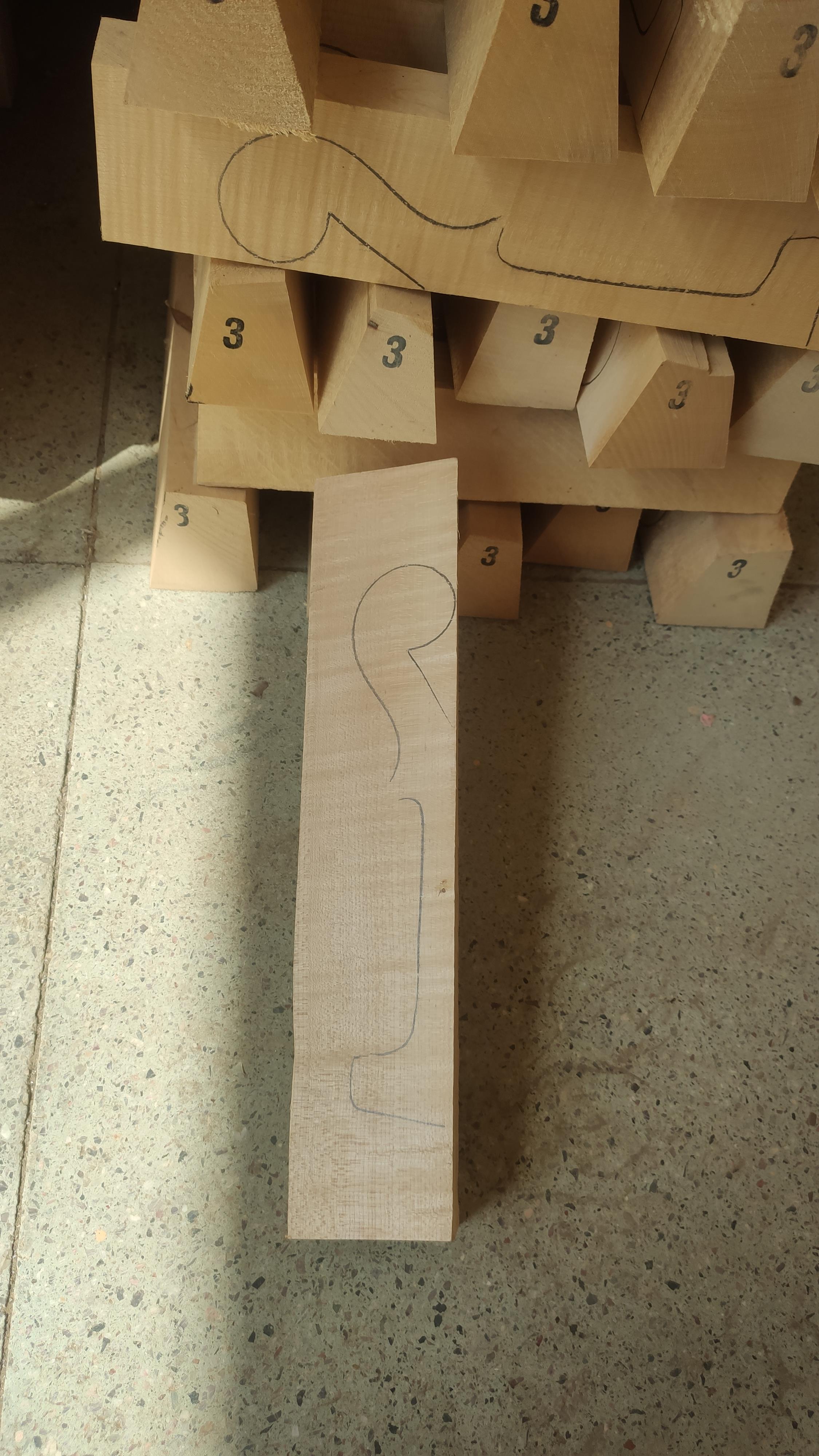 Wood for violin head wood for violin head wood