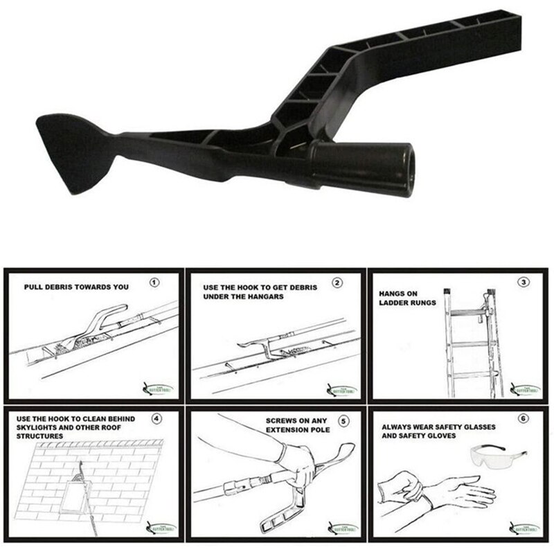 The Gutter Cleaning Tool Multifunctional Leaves Shovel Reusable Roof Cleaning Supplies for Garden Sewer Ditch Cleaning Tools