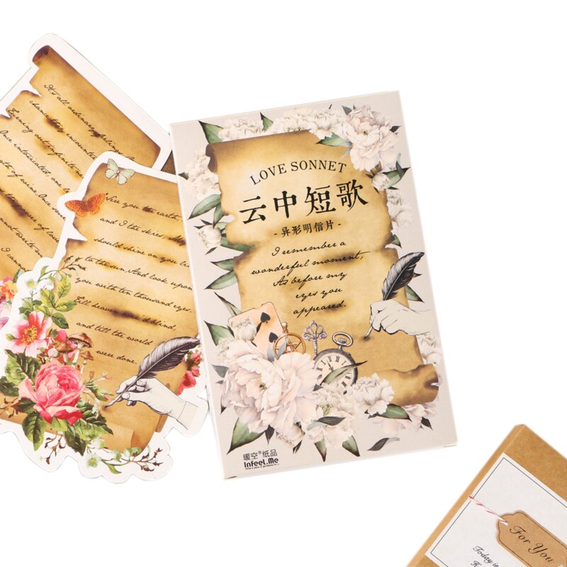 30 Pcs/lot Cute Retro age Greeting Card Postcards Birthday Christmas Greeting Card Office School Supplies