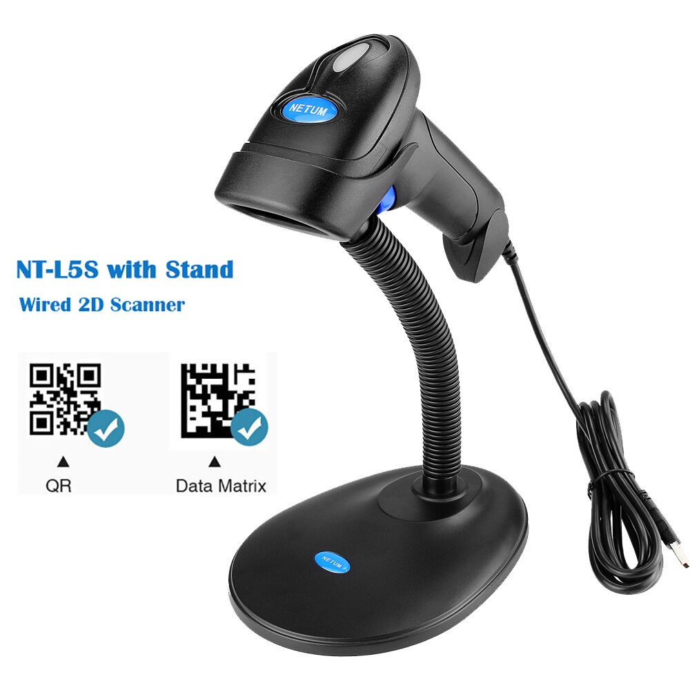 2,4 GHz Drahtlose und verdrahtete 2D Barcode Scanner mit Stand Automatische Sensing Scannen QR Bar code Reader PDF417 für mobile zahlung