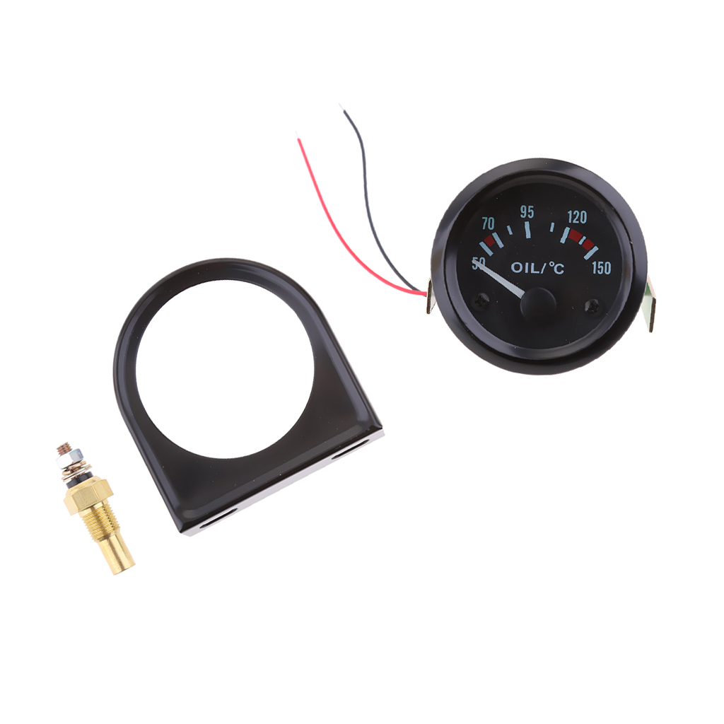 Auto Car Pointer Needle 50-150℃ Oil Temp Temperature 52mm Round Gauge Meter