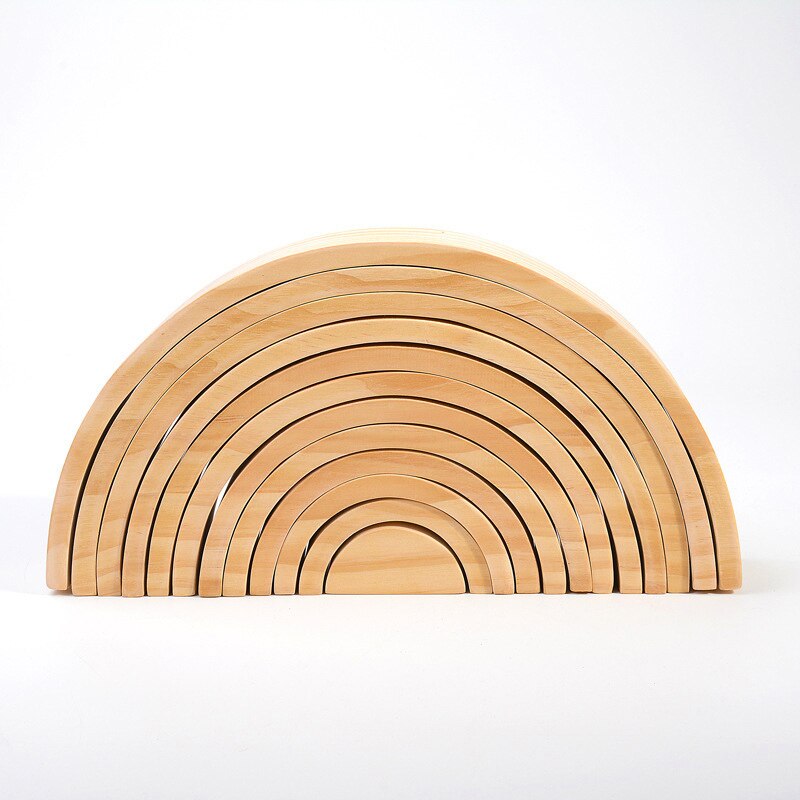 Arcobaleno Bambini Giocattoli Arcoiris Blocchi di Legno Giocattoli Per I Bambini Il Divertimento di Gioco Blocchi di Costruzione Giocattoli Educativi di Legno Montessori: WJ3536MUSE