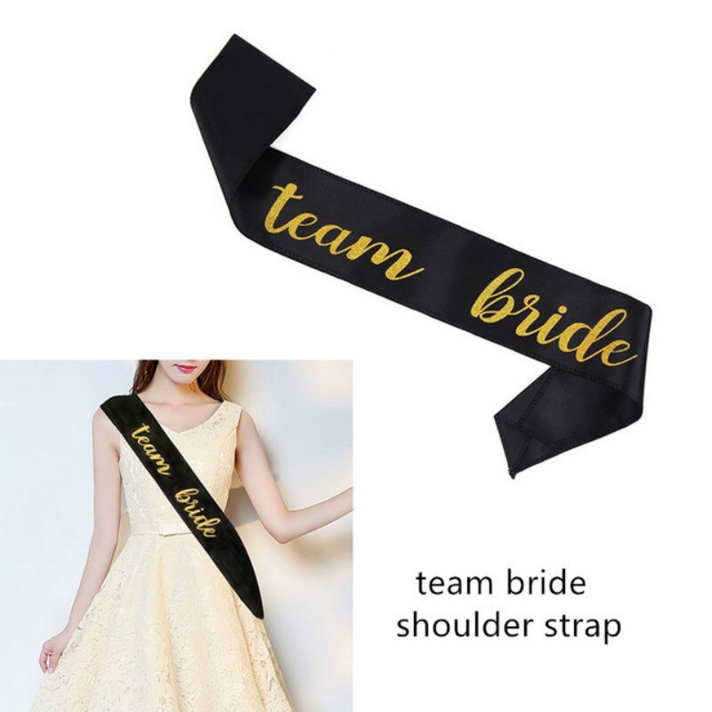 Bridal Shower Bachelorette Party Supplies Garter Veil Lace Set Badge Sash Hen Night Team Bride To Be Wedding Decorations