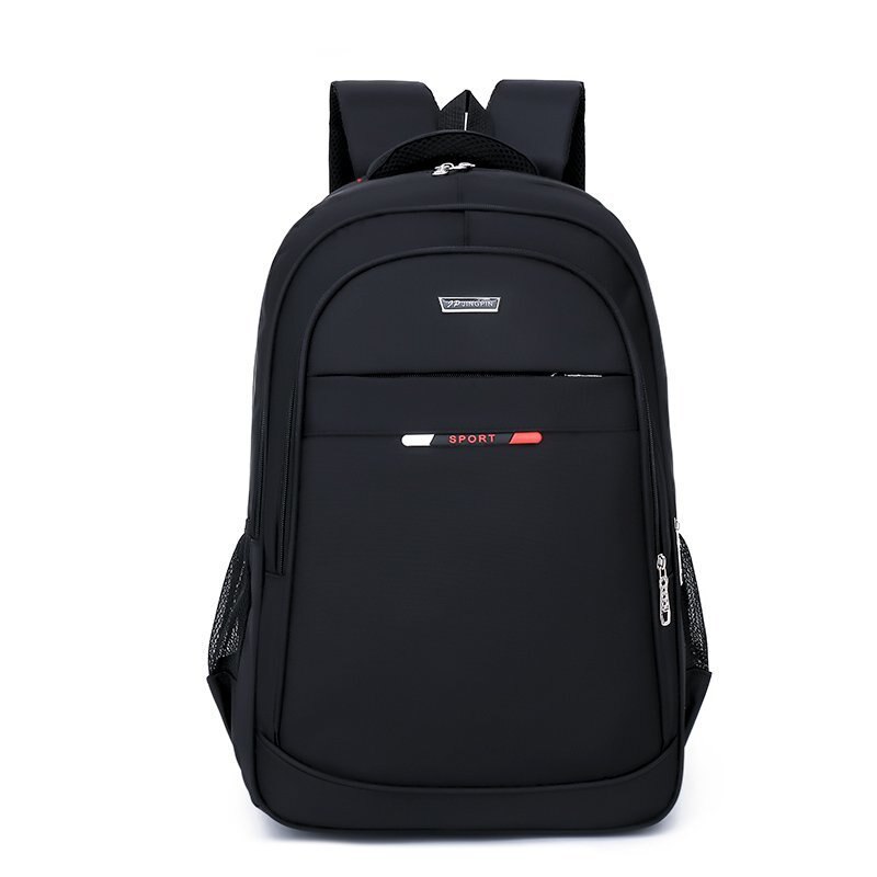 Large Capacity Men Backpack for Laptop 15.6 Inch Nylon Waterproof College Students High School Back Pack Male Black: Red